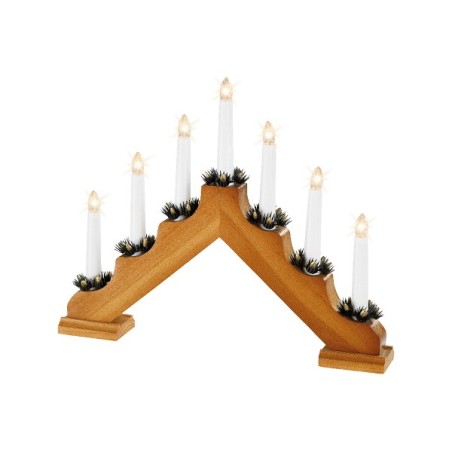 Lumineo LED bougie arche décoration de fenêtre blanc chaud naturel 30x40cm