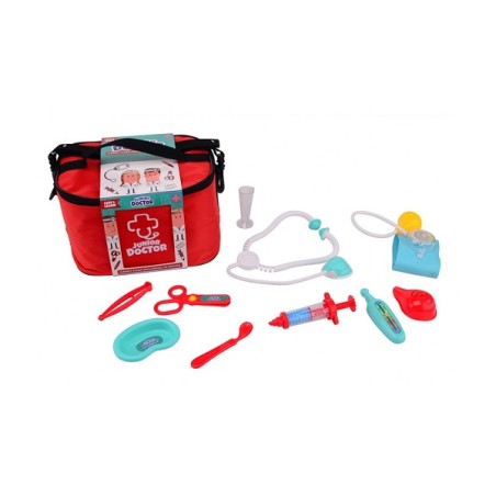 Ensemble John Toy Doctor dans une mallette de transport avec 10 accessoires