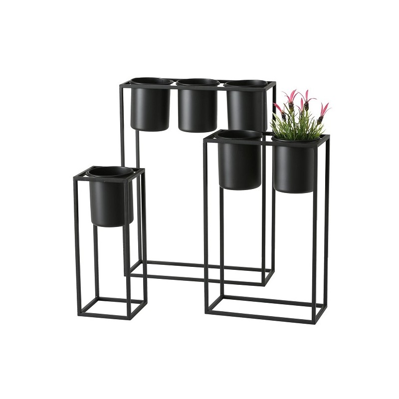 Bloempotset Mensola 3-delig metaal