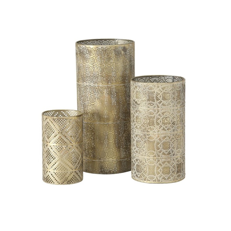 Ensemble de lumières éoliennes Scuro 3 pièces en métal H20-H30 et H40cm