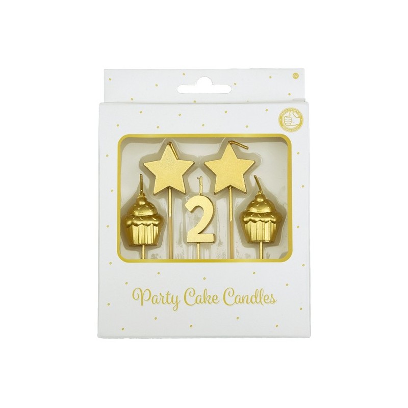 Paperdreams Party cake candles - 2 jaar