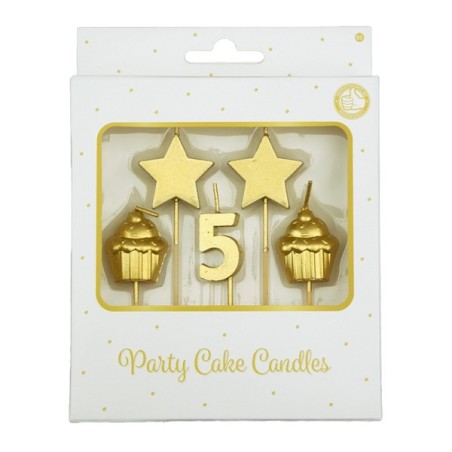 Bougies pour gâteaux de fête Paperdreams - 5 ans