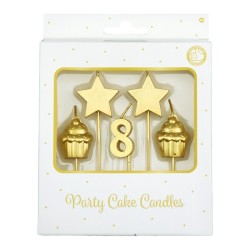 Paperdreams Party cake candles - 8 jaar
