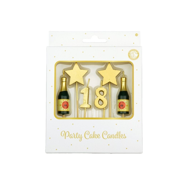 Paperdreams Party cake candles - 18 jaar