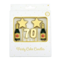 Paperdreams Party cake candles - 70 jaar