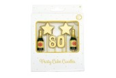 Paperdreams Party cake candles - 80 jaar