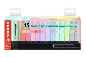 Stabilo Boss Pastel markeerstiften deskset 15 stuks
