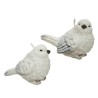 Decoris Bougie figure oiseau cire blanc 11,4x7x8,4cm