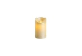 Lumineo LED kaars met waving effect-met vlam die heen en weer beweegt- 12.5cm met 6 uur timer  Kleur: Off White, glanzend, warm 