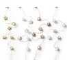 Lumineo Micro LED decoratie verlichting 20 lampjes met sterren metaal met timer