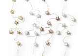 Lumineo Micro LED decoratie verlichting 20 lampjes met sterren metaal met timer