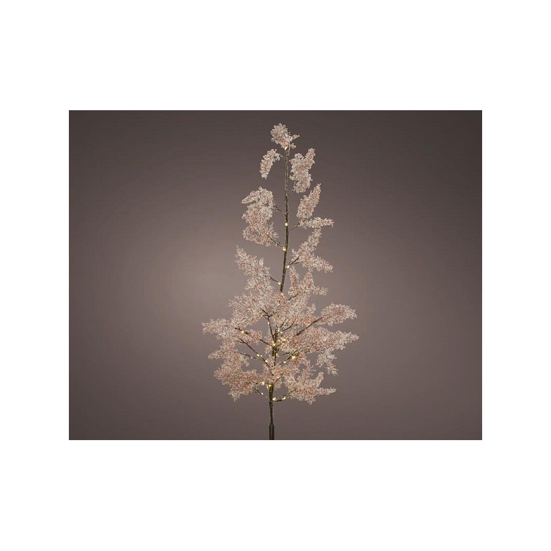 Branche Lumineo finition givrée avec 45 lampes micro LED dia20cm x 120cm