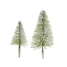 Decoris mini kerstboom op clip set a 4 stuks  2x8cm en 2x14