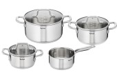 Tefal Virtuoso Set Set de cuisson 4 pièces en inox casserole 16 cm casseroles de cuisson de 16/20/24 cm adaptées à toutes source