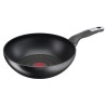 Poêle Wok Tefal Unlimited 28 cm en aluminium avec revêtement en titane, compatible tous feux dont induction