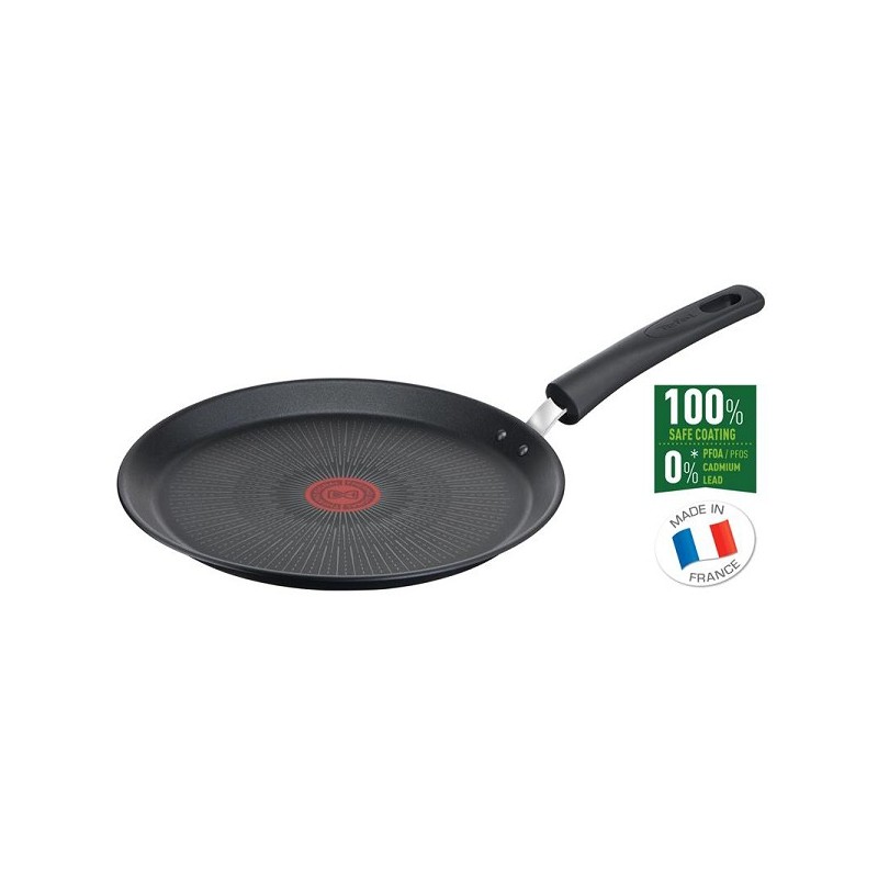 Tefal Unlimited Poêle à crêpes 25 cm avec revêtement antiadhésif et signal thermo
