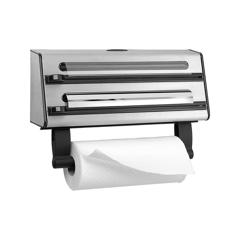 Emsa Contura Keukenrolhouder multidispenser 3 delig RVS 42,5x19x12cm