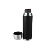 Emsa Senator Bouteille isotherme, Safe Loc, 1,0 L acier inoxydable - manchon en silicone/noir