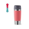 Emsa Travel Mug Easy Twist tasse isotherme rouge corail inold 360ml anti-fuite