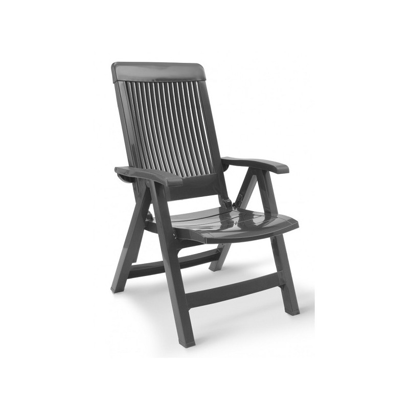 Grosfillex standenstoel Fidji antraciet