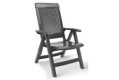 Grosfillex fauteuil inclinable Fidji anthracite