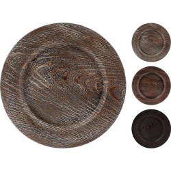 Onderbord kunststof met HoutFinish 33Cm