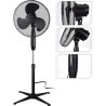 Ventilateur Debout Dia 40Cm Noir