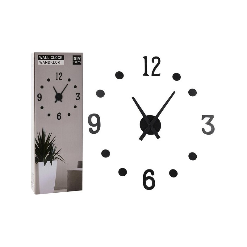 Faites-le vous-même Horloge murale en Mdf Noir