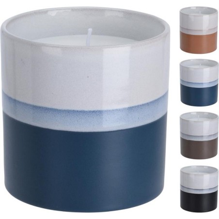 Kaars in keramieken pot 10X10X10Cm