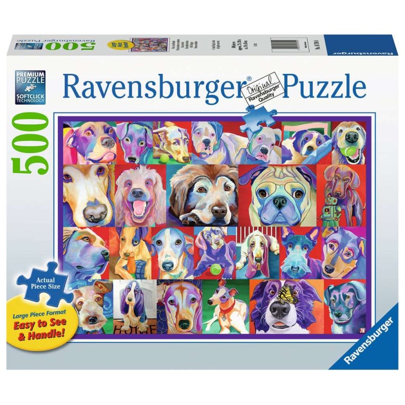 Ravensburger puzzel Hello Doggie 500 stukjes