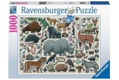 Ravensburger puzzel Wilde dieren 1000 stukjes