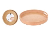 Dienblad Rond Bamboe 40Cm