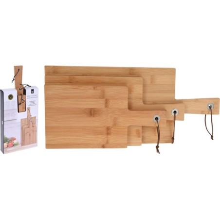 Planche à Découper Bambou Set 3Sts