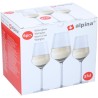 Alpina Set de verres à vin 6 pièces 37cl pour vin blanc
