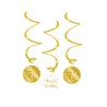 Paperdreams Swirl decorations goud/wit - 16
