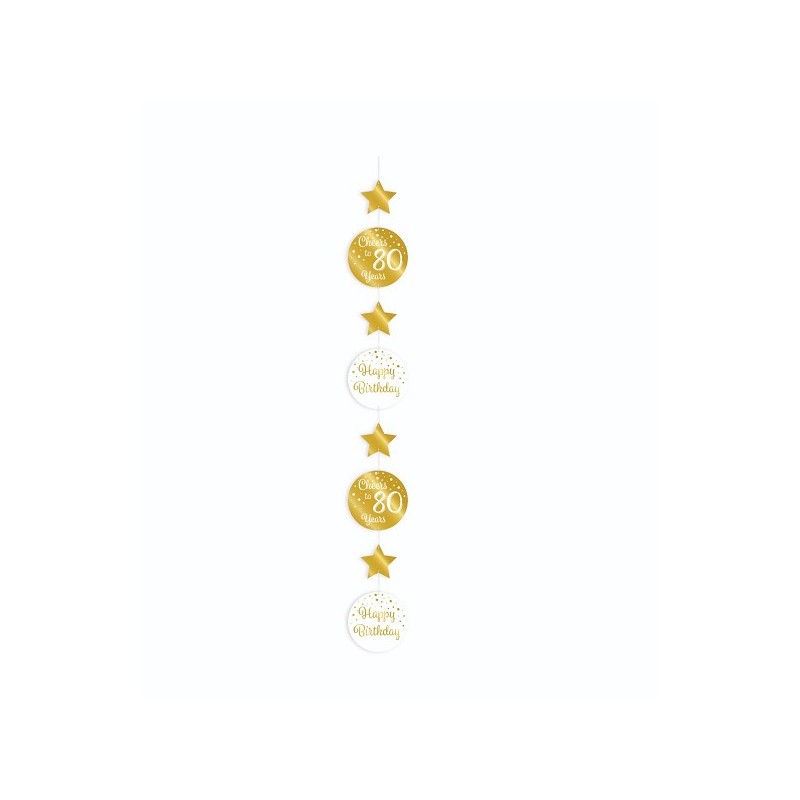 Paperdreams Hanging decoration goud/wit - 80