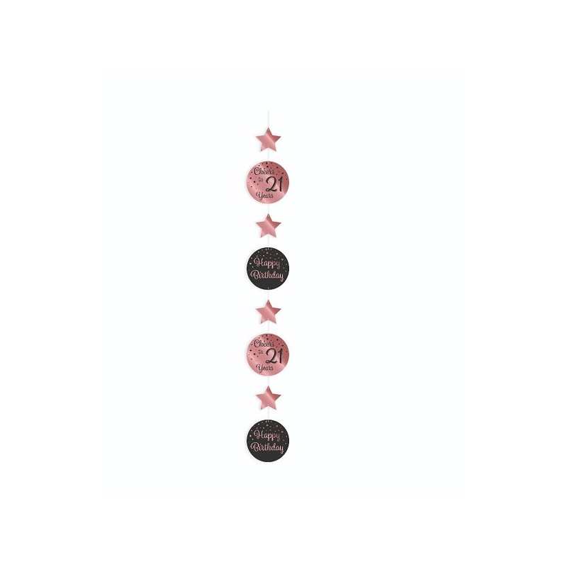 Paperdreams Hanging decoration roze/zwart - 21