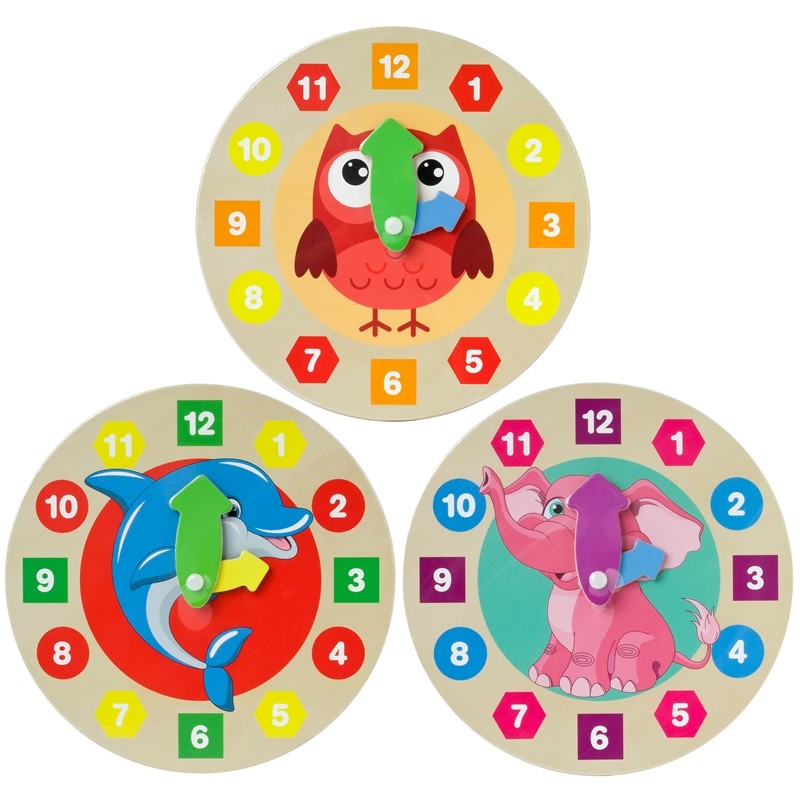 Grafix Ma première horloge en bois Ø20cm