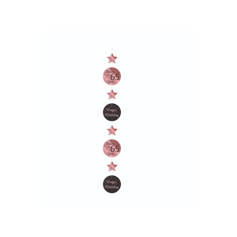 Paperdreams Hanging decoration roze/zwart - 65