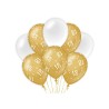 Paperdreams Decoration balloons goud/wit - 18 Verpakking a 8 stuks