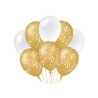 Paperdreams Decoration balloons goud/wit - 21 Verpakking a 8 stuks