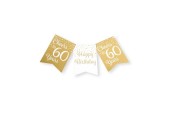 Paperdreams Party flag bannière or/blanc - 60