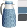 Cafetière 1 litre aspect rotin en 3 coloris assortis