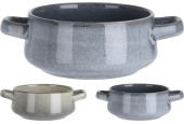 Bol à soupe en faïence avec anses Ø14x7cm