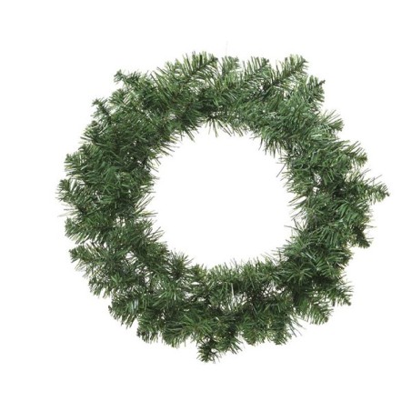 Couronne de pin impérial Everlands diamètre 50 cm pour intérieur et extérieur, 92 pointes PVC