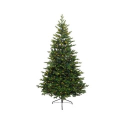 Everlands Allison Pine zeer luxe kunstkerstboom 210cm hoog groen met  ingebouwde LEDverlichting en realistische naalden diameter