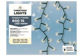 Lumières de Noël Lumineo compactes avec 600 lampes LED longueur 15 mètres avec fonction scintillement