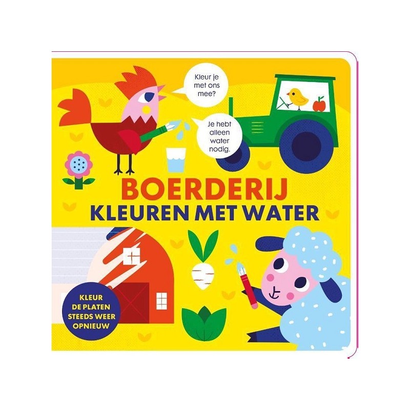 Kleuren met water - Boerderij