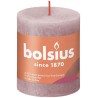 Bolsius Shine Collection Bougie bloc rustique 80/68 Ash Rose - Rose cendré