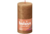 Bolsius Shine Collection Bougie bloc rustique 130/68 Spice Brown- Spicy Brown